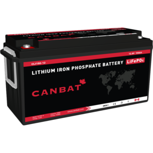 CANBAT 12V 150Ah Lithium Battery (LiFePO4), a high-capacity and lightweight battery designed for efficient energy storage, offering reliable performance and long cycle life for various solar and renewable energy applications.