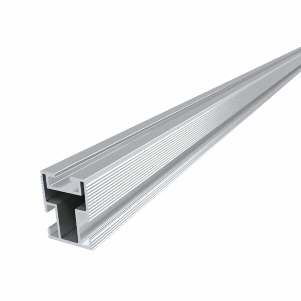 Fast-Rack Ultra Rail, a robust and durable rail designed for mounting solar panels, providing secure support and flexibility for efficient installation in various solar power systems.