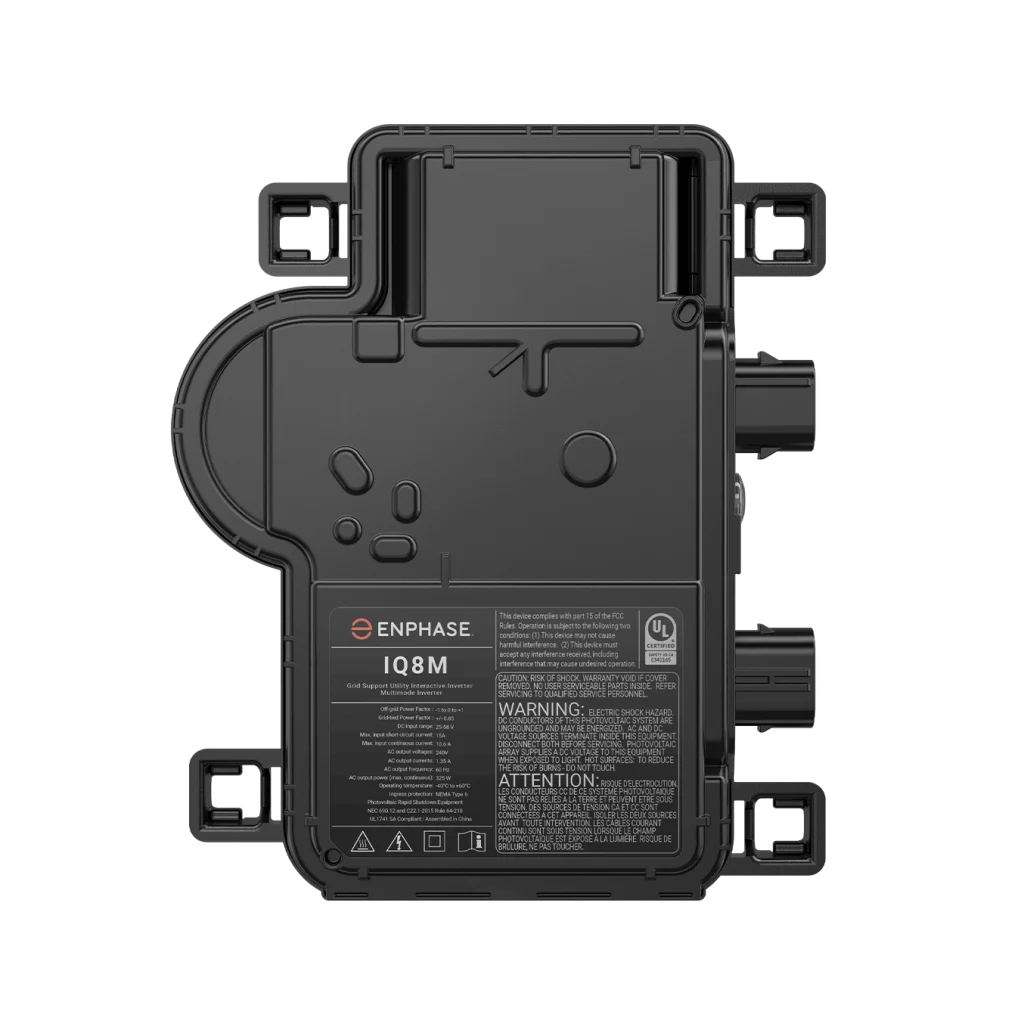 Enphase IQ8M Micro Inverter (IQ8M-72-2-US), an advanced micro inverter designed for residential solar applications, providing efficient energy conversion and reliable performance for optimized solar power systems.