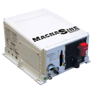 Magnum Energy MS Series 2000W 12VDC Pure Sine Inverter/Charger, a reliable and efficient inverter and charger designed for solar power systems, offering pure sine wave output for optimal energy conversion and battery charging.