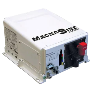 Magnum Energy MS Series 2800W 12VDC Pure Sine Inverter/Charger, a high-efficiency inverter and charger designed for solar power systems, providing reliable energy conversion and battery charging with pure sine wave output.