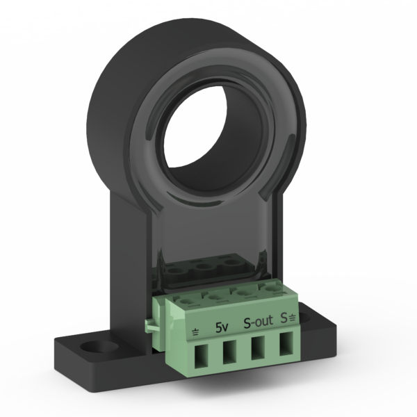 AmpXSensors Non-Invasive 100A Current Sensor Transformer Bi-Directional (AmpX-100), a precise and reliable sensor designed to measure electrical current without direct contact, offering bi-directional monitoring for various applications.