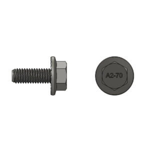 S-5! M8 Flange Bolt 16mm, a high-quality and durable bolt designed for securely fastening components in solar power systems and other applications, providing reliable and stable connections.
