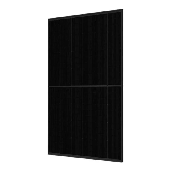 Trina Solar 395W Mono Black Frame Solar Panel (TR60-395M-B), a high-efficiency solar panel featuring advanced monocrystalline technology and a sleek black frame, designed for reliable energy production and seamless aesthetic integration in various environments.