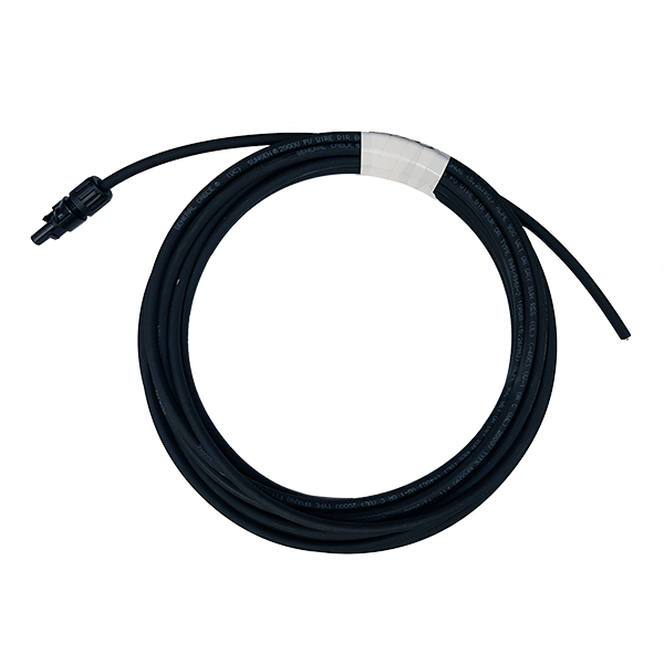 MC Black Home Run Cable - Negative with MC4 Connectors, a high-quality cable designed for solar power systems, featuring durable construction and reliable performance for efficient energy transmission from solar panels to the main electrical system, with easy-to-use MC4 connectors for secure connections.