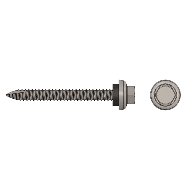 S-5! 14 x 2.5” Metal to Wood Screw, a durable and reliable fastener designed for securing metal components to wood structures, providing strong and long-lasting connections for various applications.