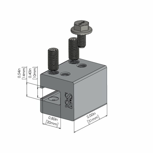 S-5! H90 Clamp, a robust and durable clamp designed for securely attaching solar panels and other components to standing seam metal roofs, ensuring stability and ease of installation.