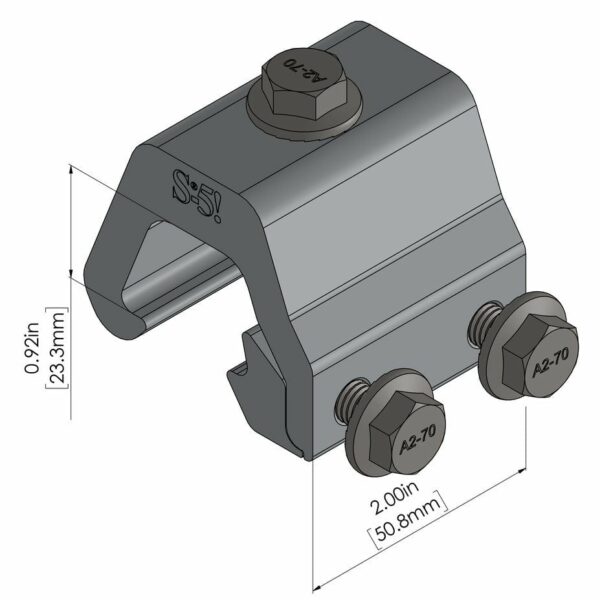 S-5! K Grip, a versatile and durable mounting solution designed for securely attaching various components to metal roofs, ensuring stability and reliable performance in solar power installations and other applications.