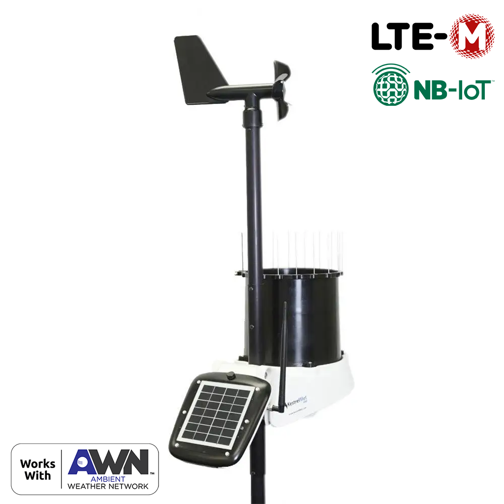 KestrelMet 6000 Cellular Weather Station, exclusive to Canada, featuring advanced cellular connectivity for real-time weather data transmission, providing precise and reliable weather monitoring for various applications in Canadian environments.
