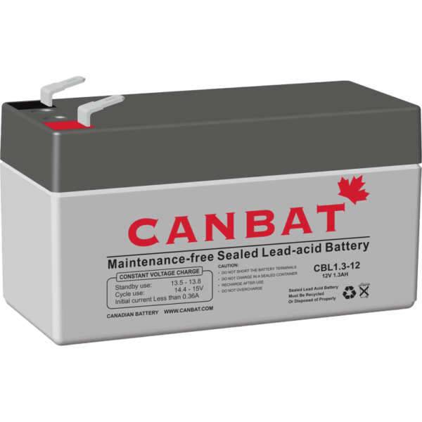 CANBAT - 12V 1.3AH SLA Battery CBL1.3-12