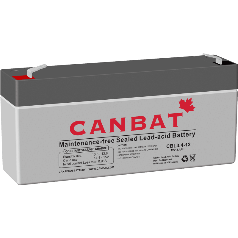 CANBAT - 6V 3.4AH SLA Battery CBL3.4-6