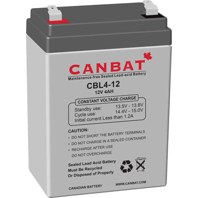 CANBAT - 12V 4AH SLA Battery CBL4-12