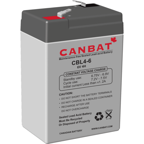 CANBAT - 6V 4AH SLA Battery CBL4-6