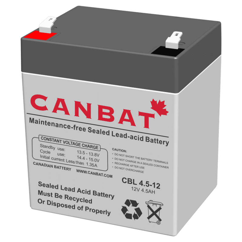 CANBAT - 12V 4.5AH SLA Battery CBL4.5-12