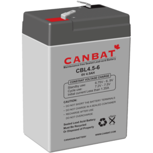 CANBAT - 6V 4.5AH SLA Battery