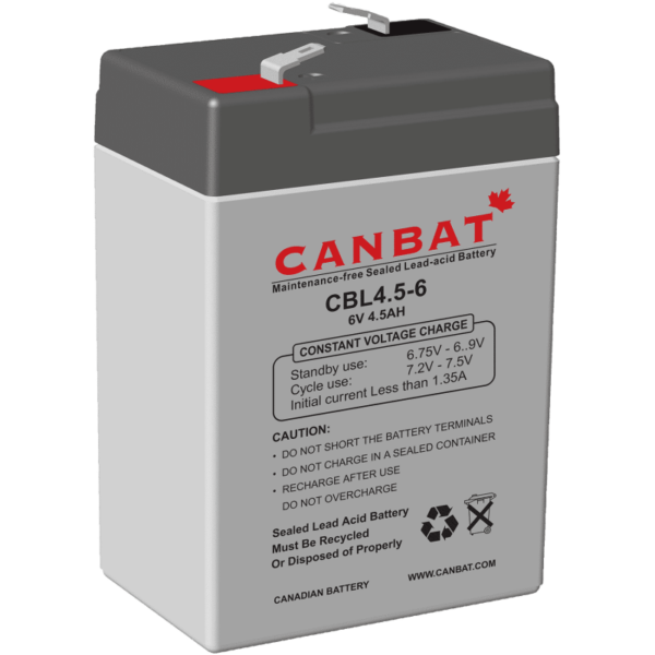 CANBAT - 6V 4.5AH SLA Battery CBL4.5-6