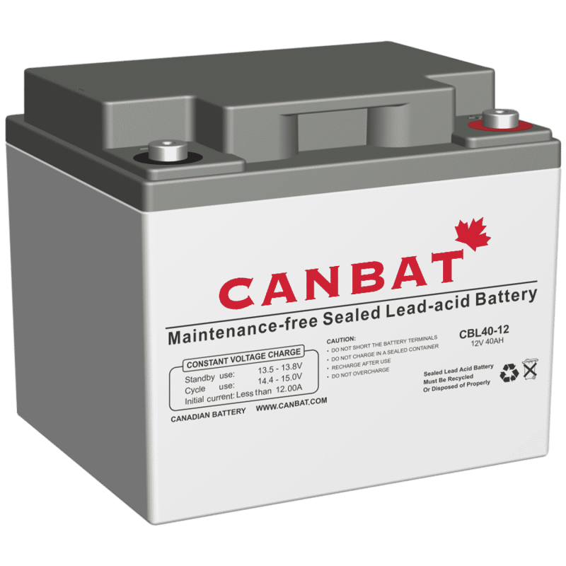 CANBAT - 12V 40AH SLA Battery CBL40-12