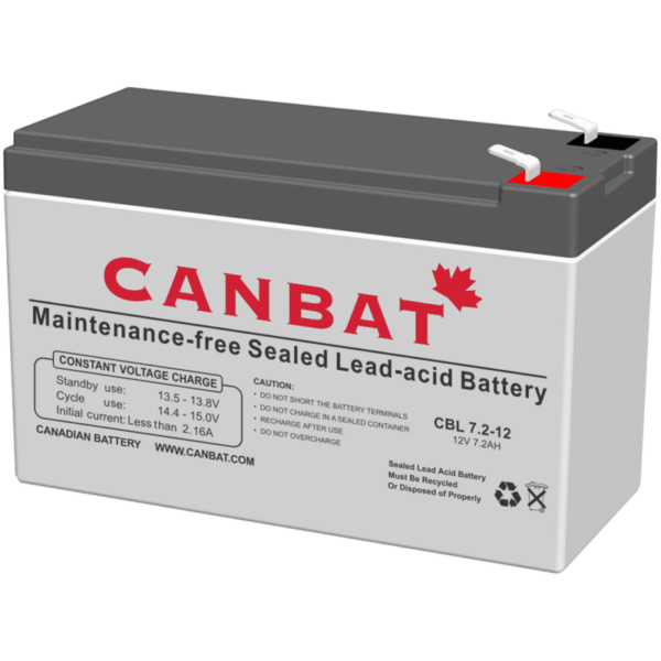 CANBAT - 12V 7.2AH SLA Battery CBL7.2-12