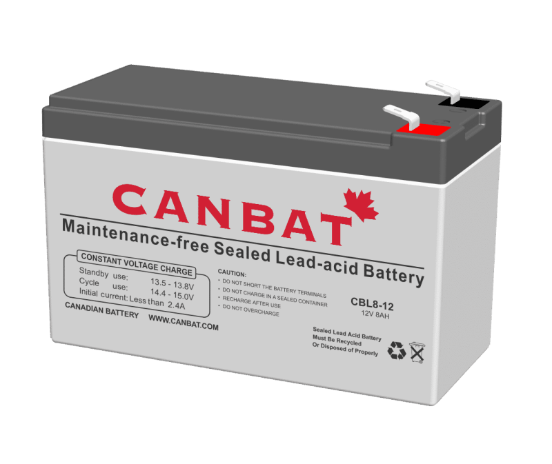 CANBAT - 12V 8AH SLA Battery CBL8-12