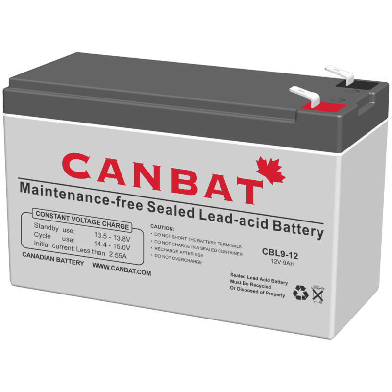 CANBAT - 12V 9AH SLA Battery CBL9-12