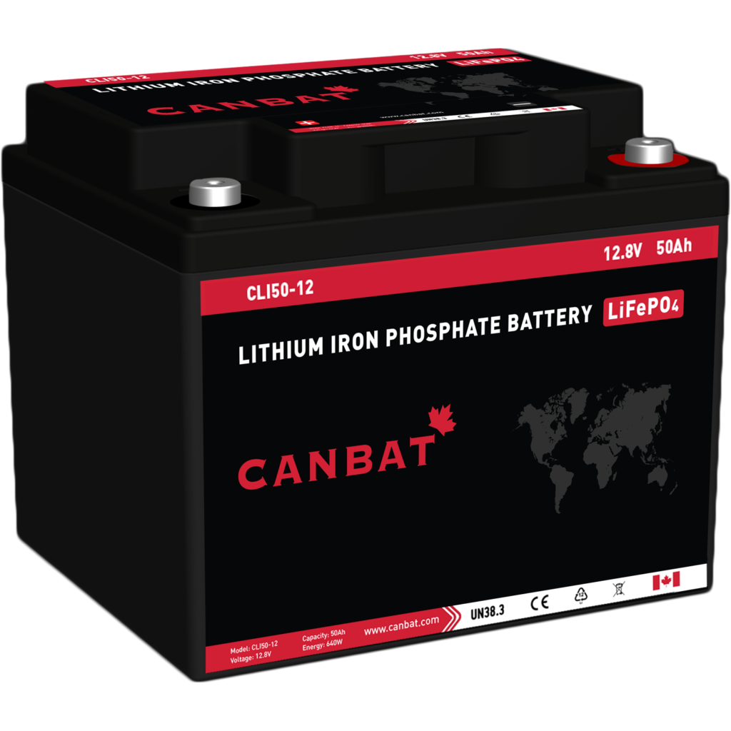 CANBAT - 12V 50Ah Lithium Battery (LifePO4) CLI50-12