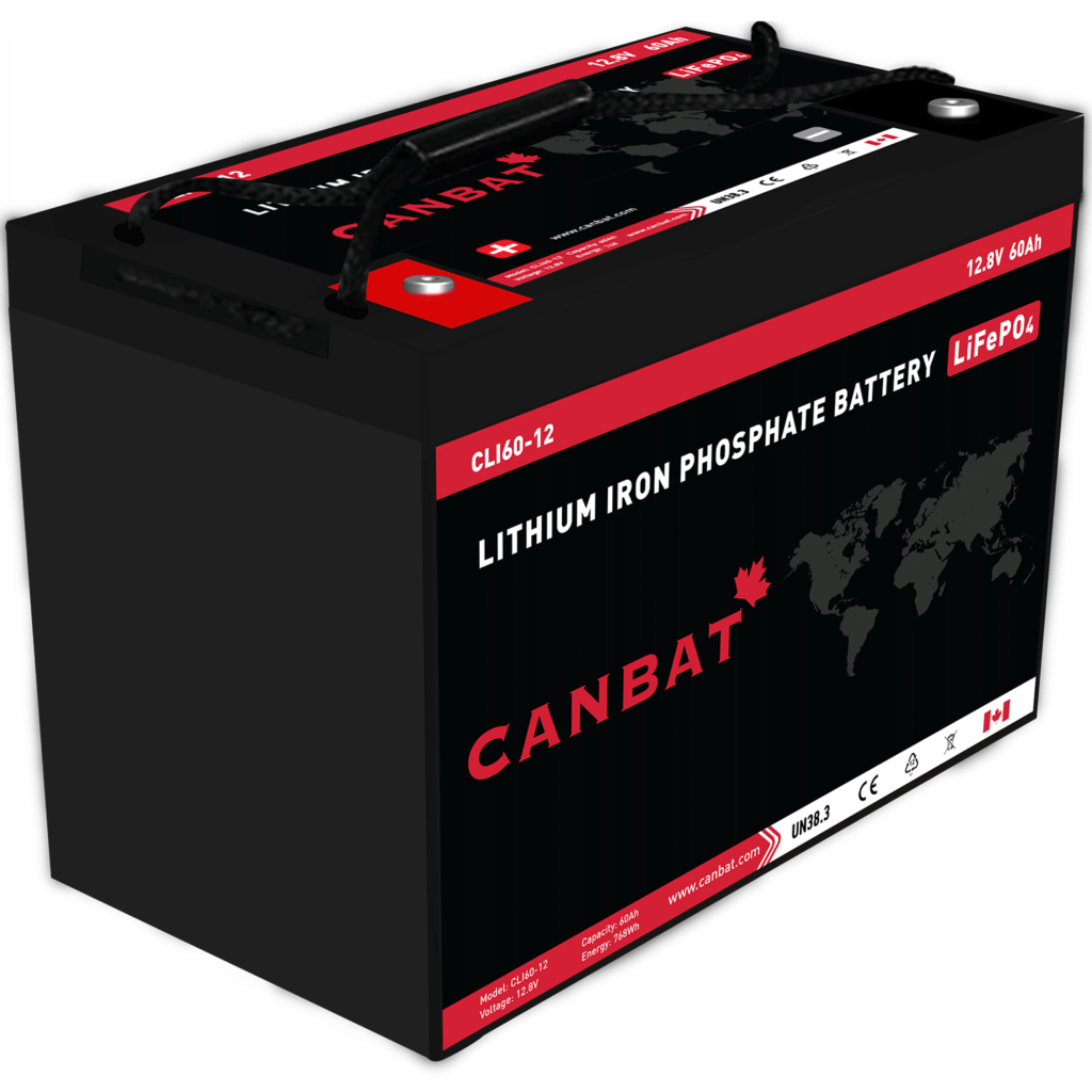 CANBAT - 12V 60Ah Lithium Battery (LifePO4) CLI60-12