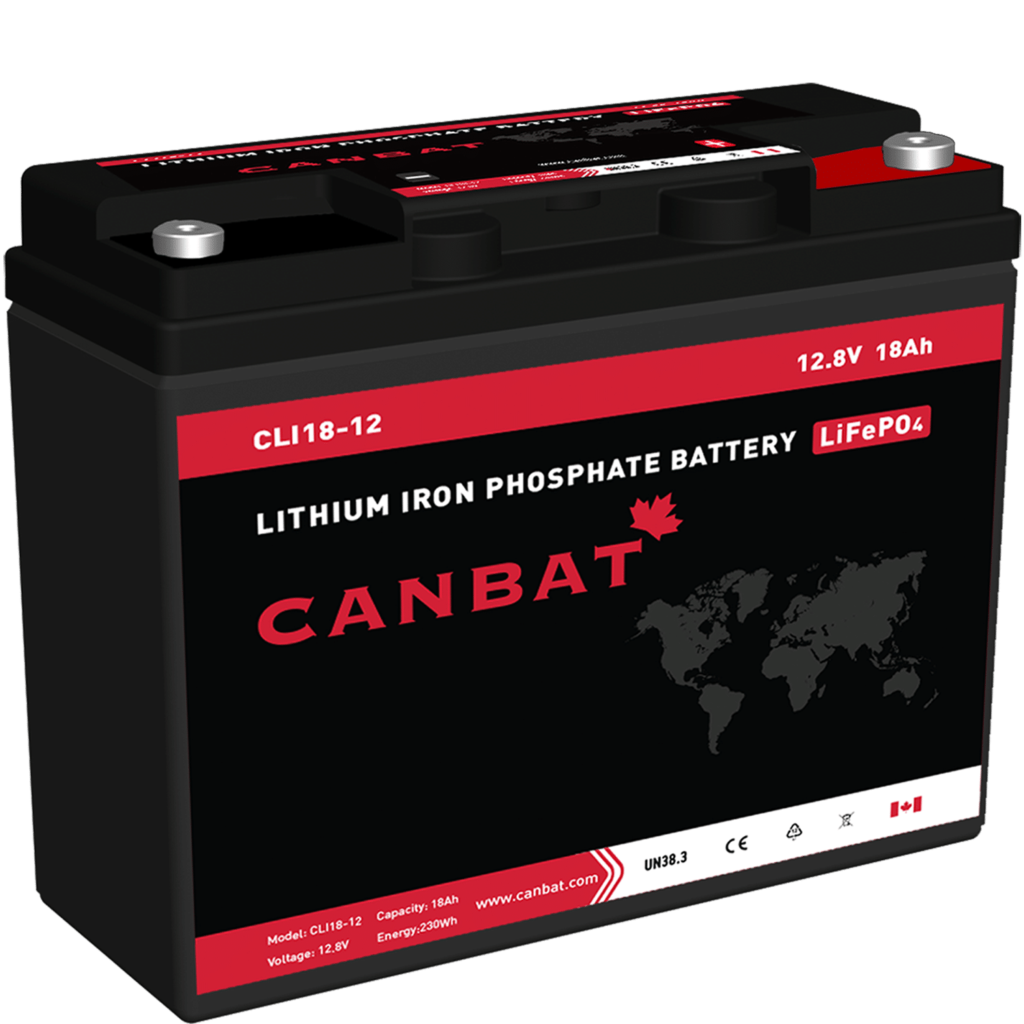 CANBAT - 12V 18Ah Lithium Battery (LifePO4) CLI18-12