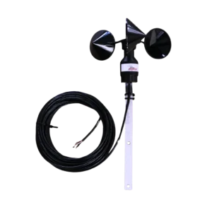 Inspeed WS2R Reed Switch Wind Speed Sensor with a 3-cup anemometer, designed for accurate wind speed measurement using reed switch technology.