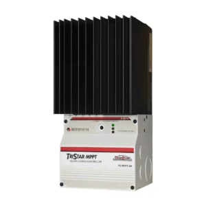 Morningstar TriStar 30 Amp MPPT Charge Controller, a high-efficiency charge controller designed for solar energy systems, featuring advanced maximum power point tracking (MPPT) technology to optimize energy harvest and ensure reliable battery charging.