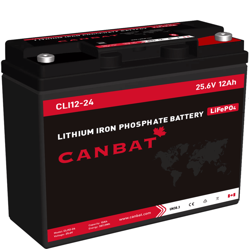 CANBAT - 24V 12Ah Lithium Battery CLI12-24