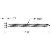 IronRidge - RD Structural Screw, 3.0L (Bag of 100) - HW-RD1430-01-M1 HW-RD1430-01-M1