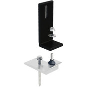 IronRidge - KO Tile Replacement Base (Incl. 1 L-Foot (Black), 1 Lag and Hardware) (Priced as each) - KOB-1L02-B1