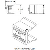 Unirac - Sfm Trimrail V2 Univ Clip W/Hdw UNI-250111U-1P
