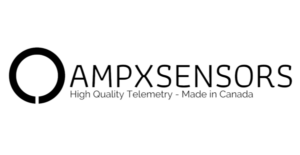 AmpX Sensors Brand Logo, showcasing a modern and innovative design with a stylized sensor icon and the company name in bold, professional typography, symbolizing cutting-edge sensor technology.