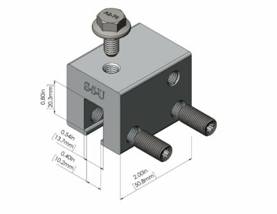 S-5! U Clamp, a versatile and robust clamp designed for securely attaching solar panels and other components to standing seam metal roofs, providing stability and ease of installation.