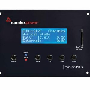 Image of the Samlex Programmable Remote Control, a versatile accessory for Samlex inverters, providing convenient remote monitoring and control capabilities for solar power systems.