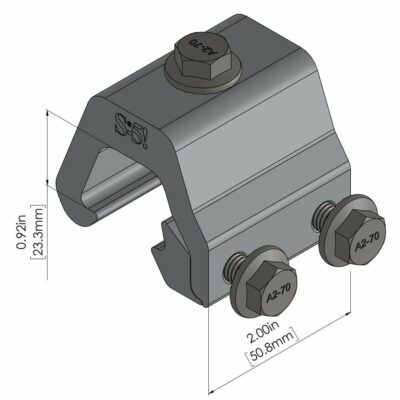 S-5! K Grip, a versatile and durable mounting solution designed for securely attaching various components to metal roofs, ensuring stability and reliable performance in solar power installations and other applications.