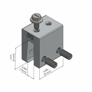 S-5! N 1.5 Clamp, a versatile and durable clamp designed for securely attaching solar panels and other components to nail strip metal roofs, providing stability and ease of installation.