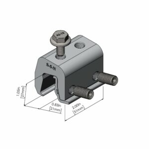 S-5! N Clamp, a durable and versatile clamp designed for securely attaching solar panels and other components to nail strip metal roofs, ensuring stable and efficient installation.