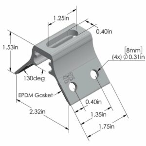 S-5! RibBracket™, a reliable and robust mounting solution designed for attaching various components to metal roofs with trapezoidal ribs, ensuring secure installation and optimal performance.