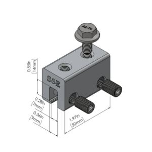 S-5! E Clamp, a versatile and durable clamp designed for securely attaching solar panels and other components to standing seam metal roofs, providing stability and ease of installation.