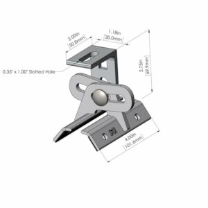 S-5! ProteaBracket™, a versatile and durable mounting solution designed for attaching various components to metal roofs, ensuring secure installation and optimal performance in solar power systems and other applications.