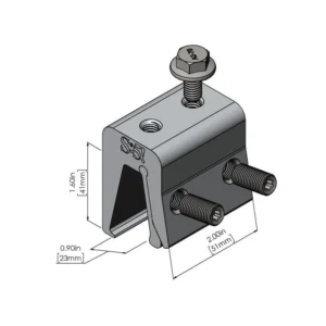 S-5! NH 1.5 Clamp, a durable and reliable clamp designed for securely attaching solar panels and other components to nail strip metal roofs, ensuring stable and efficient installation with ease.