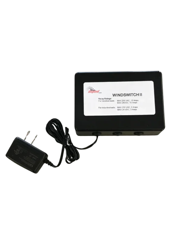 Inspeed Wind Switch, a reliable device designed to activate based on wind speed thresholds, providing automated control for various weather-dependent applications.