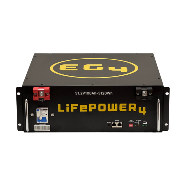 EG4 LifePower4 Lithium Battery | 48V 100AH | Server Rack Battery | UL1973, UL9540A | 5-Year Warranty 1511006