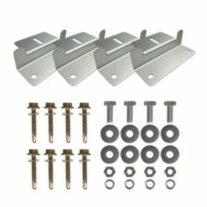 Circuit Solar – Aluminum Z Brackets for Solar Panel Mounting | Ideal for RVs, Boats, Vans, and Off-Grid Systems 811-1004