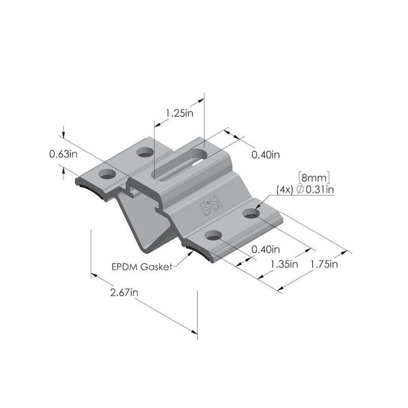 S-5! CorruBracket™ 100T Metal Roof Brackets S-5 CorruBracket 100T